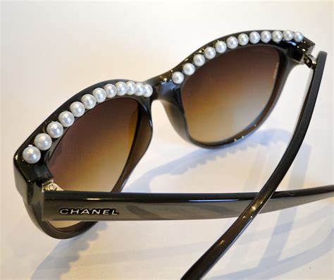 chanel sunglass with pearls and stones|authentic chanel sunglasses sale.